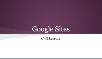 Preview of Google Sites- Two Day Professional Development/Lesson Plans with Notes