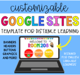 GOOGLE SITES Template for Distance Learning (English + Spanish)