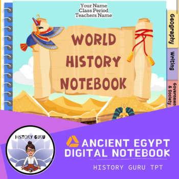 Preview of Google Slide Digital Notebook: Ancient Egypt HG