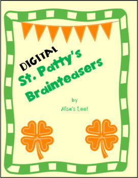 Preview of Google Slide Digital St. Patty's Brainteaser 