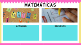 Google Slide Editable Templates For Distance Learning in Spanish