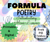Google Slide Formula Poetry Mini-Lessons Poetry Writing Na