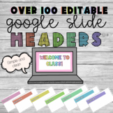 Google Slide Headers