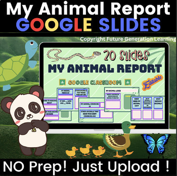 Preview of My Animal Report/Research on Google Slides