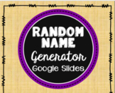 Google Slide Random Name or Number Generator