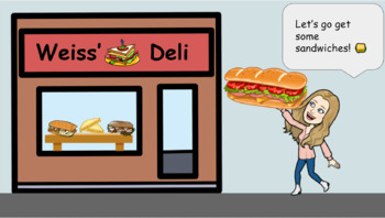 Preview of Google Slide Sandwich Shop! (Money & Choice Activity)