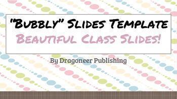 Preview of Google Slide Template "Bubbly" - Class Presentation Cute Lecture Slides