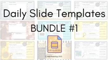 Preview of Google Slide Templates - BUNDLE #1