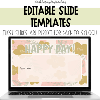 Preview of September Editable Google Slide Templates | Daily Agenda Slides