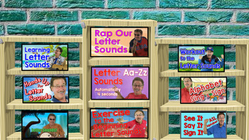 Preview of Google Slide of Jack Hartmann Alphabet, Letter Sounds  YouTube Videos