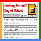 Google Slides ™︱100 Days of School 100 Years Type Direct W
