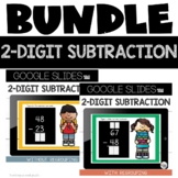 Google Slides™ 2 Digit Subtraction with and without Regrou