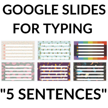 Preview of Google Slides - "5 Sentences" Slides