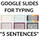 Google Slides - "5 Sentences" Slides