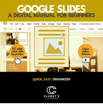 Preview of Google Slides - A Digital Manual for Beginners (Distance Learning)