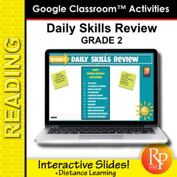 Preview of DAILY SPIRAL REVIEW:  Reading * Grammar * Language * Math - Google Activities