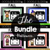 Google Slides™ Addition and Subtraction Facts Fall Bundle