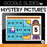 Google Slides™ Addition and Subtraction Facts Mystery Pict