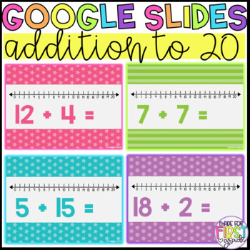 Preview of Google Slides: Addition to 20: Distance Learning