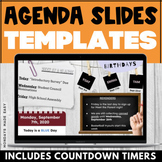 Google Slides Agenda Templates - Editable Daily Agenda Goo