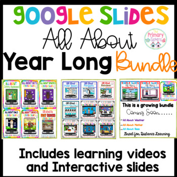 Preview of Google Slides All About Year Long Bundle