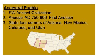 Preview of Google Slides-Ancestral Pueblo/Anasazi Google Slide Presentation