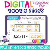 Google Slides: Area Model Multiplication 3 Digits by 2 Dig