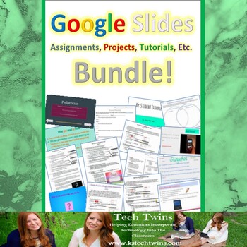 Preview of Google Slides Assignments, Projects, & Tutorials Bundle