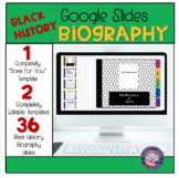 Google Slides Biography Templates | Black History Biographies