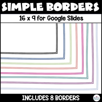 Preview of Google Slides Borders | Set 2