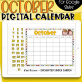 Google Slides Calendar | October