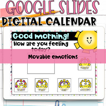 Google Slides Calendar Yearly Digital Calendar by Keri Brown TpT