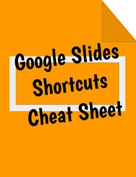 Preview of Google Slides Cheat Sheet