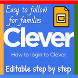 Google Slides ™︱Clever Login Instructions Step by Step Tut