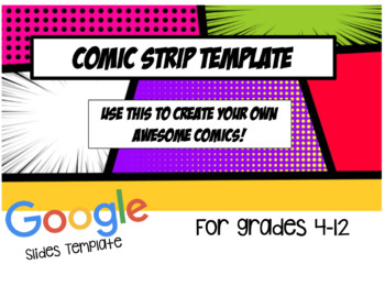 Preview of Google Slides Comic Strip Template!