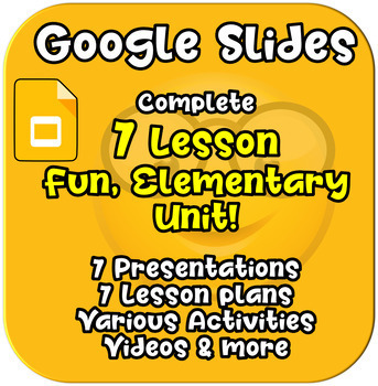Preview of Google Slides - Complete, FUN, 7 Lessons UNIT - Computer Technology STEM Class