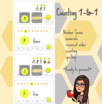 Preview of Google Slides - Counting 1 to 1  - online learning
