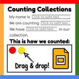 Google Slides ™︱Counting Collections Type Direct Worksheet
