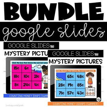 Preview of Google Slides™ Counting Money (Quarters, Dimes, Nickels, and Pennies) Bundle