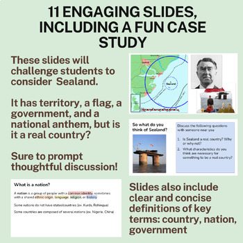 Preview of Google Slides - Countries, Nations, and Governments - Intro to U.S. Government