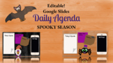 Google Slides - DAILY AGENDA - Spooky Season