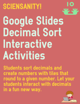 Preview of Google Slides Decimal Activities - Students Interact With Decimals Two Ways 