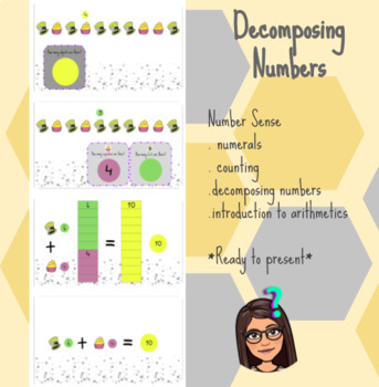 Preview of Google Slides - Decomposing numbers - online learning