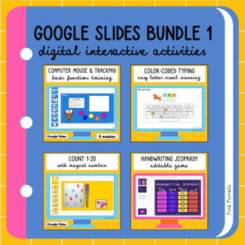 Preview of Google Slides Digital Interactive Activities Bundle 1