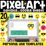 Google Sheets Digital Pixel Art Magic QUICK Reveal EMOJIS