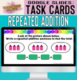 Google Slides Digital Task Cards: Equal Groups and Repeate