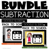 Google Slides™ Distance Learning Subtraction Facts Back to