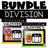 Google Slides™ Division Facts Valentine's Day Bundle: 2nd 