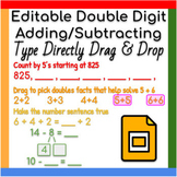 Google Slides ™︱Drag and Drop Math Game Double Digit Addit