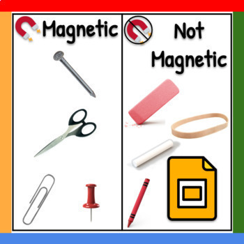Google Slides ™︱Drag and Drop Science Game Magnetic or Not Magnetic Lab